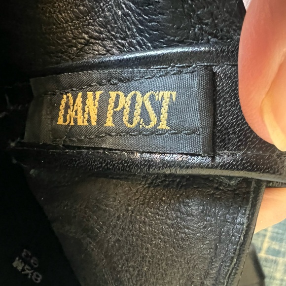 🖤Dan Post Black Western Boots — Women’s 8.5M, Lizard Embossed, Pointed Toe - Picture 6 of 7